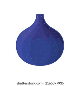 Higos. Una simple caricatura de una fruta. Vector aislado sobre fondo blanco puro.