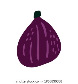 Figs vector illustration. Fig icon in cartoon style. Isolated on white background.