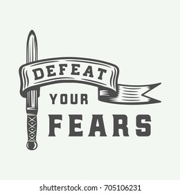 Figthing motivational and inspirational typography poster. Graphic Art. Vector Illustration.

