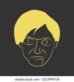 Figurativ, stylized human face