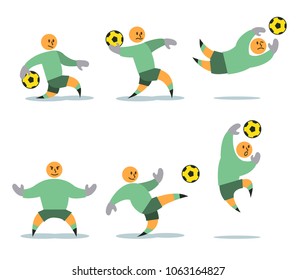 Figurative character of soccer keeper