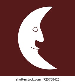Figurative Moon silhouette