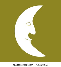 Figurative Moon silhouette