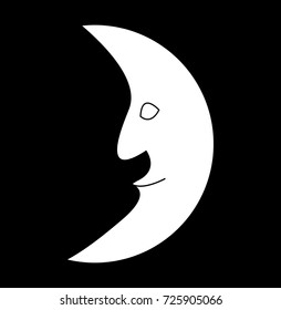 Figurative Moon silhouette