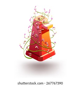 figure 1  logo template. Braided flowers