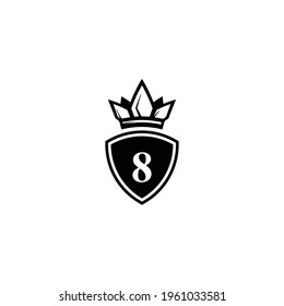 Figure 8 Logo With King Crown Symbol For Company Logo Icon Design.