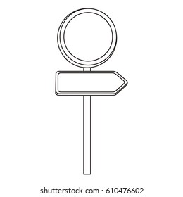 figure advices with sign, vector illustraction design image
