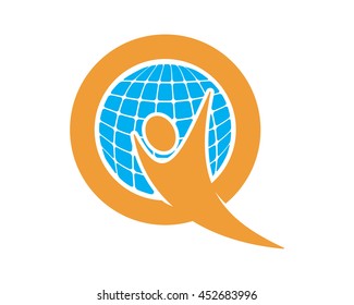 figure alphabet Q typography typeset font image vector icon symbol