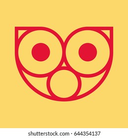 Figure animal logo head mark
