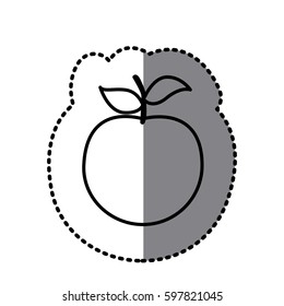 figure apple fruit icon, vector illustraction design
