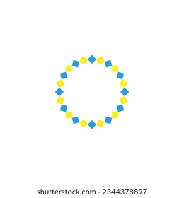 Figure, background, decor, squares colors geometric symbol simple logo vector
