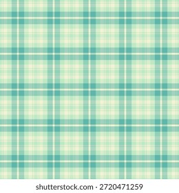 Figure background plaid texture, halloween check seamless vector. Poncho tartan textile fabric pattern in light and teal colors palette.