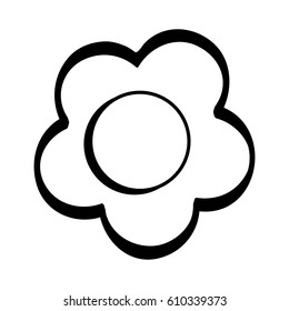 figure beauty flower design icon