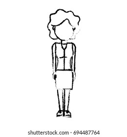 figure beauty woman with hairstyle design
