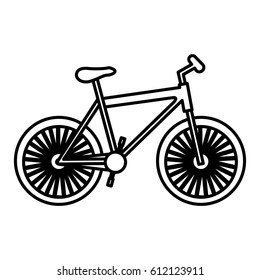 figure bicycle transportation image, vector illustration design