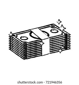 figure bills dollar cash money to commercial economy