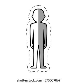 figure body man icon image, vector illustration