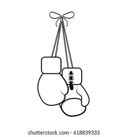 figure boxing gloves hanging icon