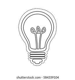 figure bulb icon image, vector illustration design stock