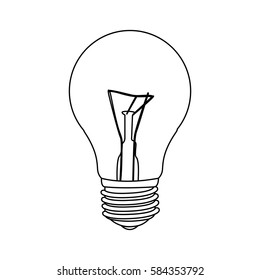 figure bulb icon image, vector illustration design stock