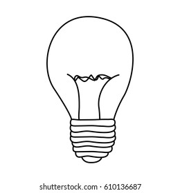figure bulb power icon, vector illustration design