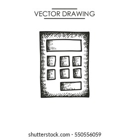 Figure calculator. vector illustration