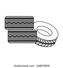 Figure cars tires icon image, vector illustration design