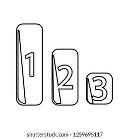 figure chart icon. Element of Sucsess and awards for mobile concept and web apps icon. Thin line icon for website design and development, app development
