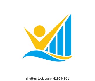 figure chart icon graph diagram image vector