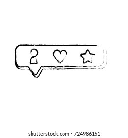 figure chat bubble with bar icons design