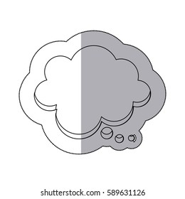figure chat cloud bubble icon, vector illustraction design
