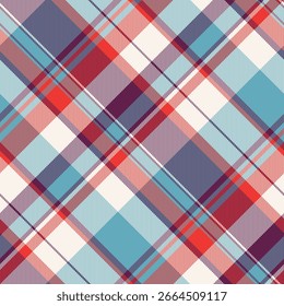 Figura de verificación de tartán de Vector, suelo de textura a cuadros de fondo. Elegancia sin costuras patrón de tela textil en paleta de colores blanco y cian.