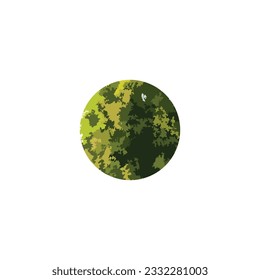 Figure circle, background, leaves geometric symbol simple logo vector