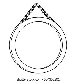 figure circular painting frame icon, vector illustration design
