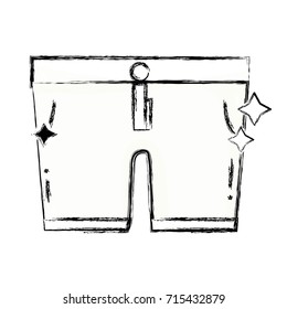 figure clean shorts style design icon