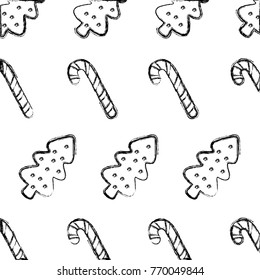 figure cookie and sweet walking stick background