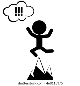 figure crossed the mountains going for their dreams and goals