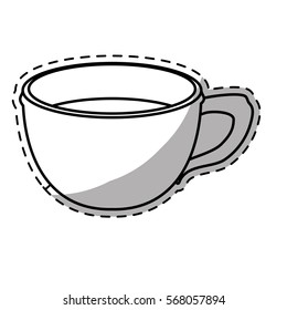 Figure cup coffee icon image design, vector illustration