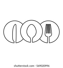 figure cutlery icon image design, vector illustration
