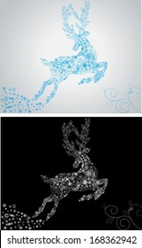 Figure Deer snowflakes