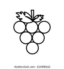 figure delicious grape fruit icon