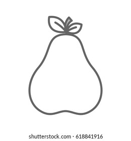 figure delicious pear fruit icon