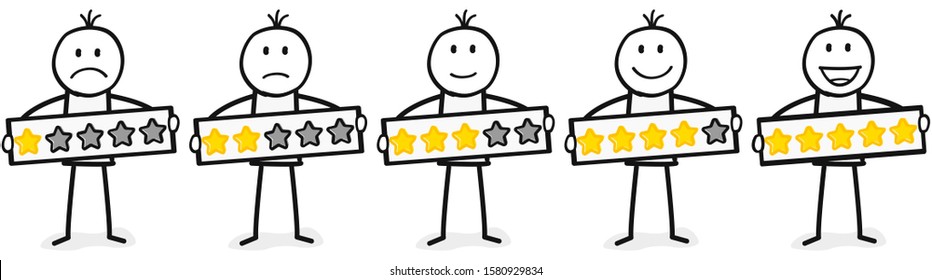 Figure with different star rating