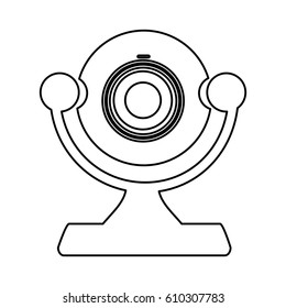 figure digital computer camera icon, vector illustration design