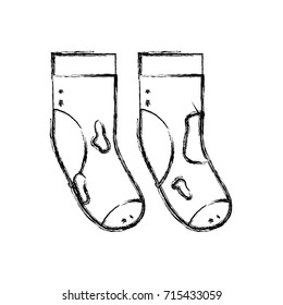 figure dirty socks style design icon