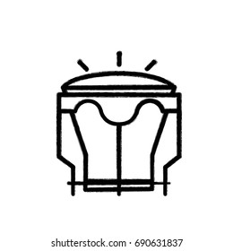 figure djembe music instrument to melody harmony