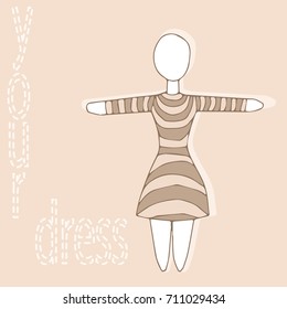 a figure in a dress
