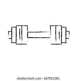 figure dumbbell instrument to do exercise in the gym