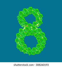 Figure eight 8 tropical island travel tourism vacation