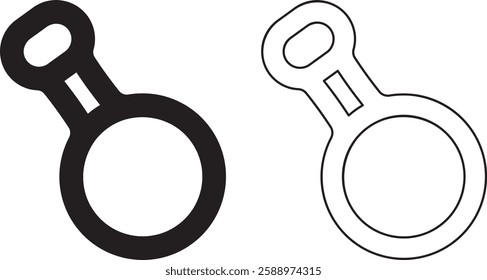 figure eight descender icon set